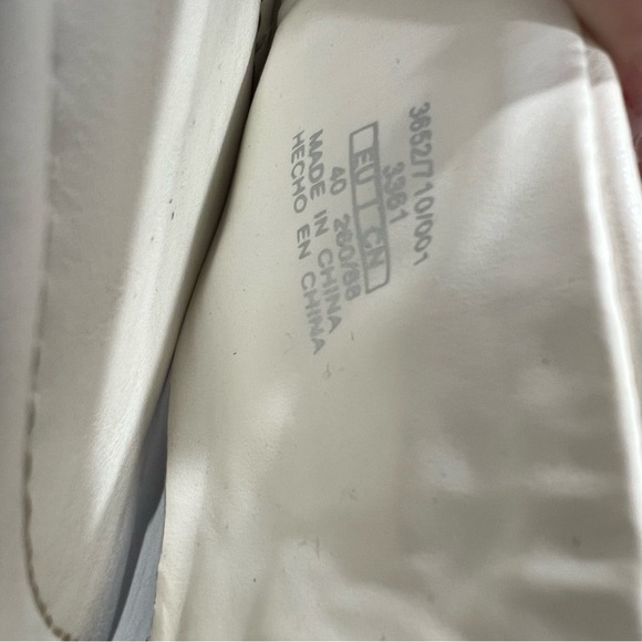 Zara White with Gold Chain Flat Slide Sandals Size 40 US Size 9.5 - Picture 7 of 7